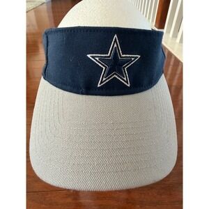 Dallas Cowboys  NFL Football New Era Visor Cap Hat with inside Sticker Navy Gray